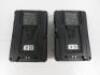 11 x IDX V Mount Li-ion Batteries with IDX 4 Channel Simultaneous Li-ion V Mount Battery Charger, Model VL-4S to Include: 2 x Endura 7s, 1 x I Micro 150, 4 x Endura Cue-D95, 2 x Endura E-HL10DS, 1 x Endura Duo-C150, 1 x Endura Duo-150, 1 x Hawkwood V Lock - 11