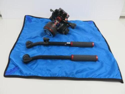 Manfrotto Nitrotech 612 Fluid Head. Comes with 2 x Manfrotto Pan Bars & Kessler Mount.