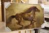 1 x Box of 4 - 30 x 50" Assorted Oil on Canvas Artworks of Horse (M06519)