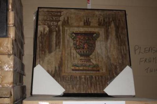 20 x Boxed - 24 x 24" Urn Image, Oil on Wooden Panel Board Artworks (7500-125A)