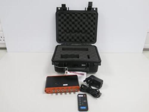 Osprey SSR-42R 4X1 3G SDI Switcher. Comes with Remote, Power Supply & Black Plastic Hard Shell Case.