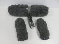 3 x Rycote Microphone Windshields to Include 1 x Model U150 & 2 x Rycote Softie.