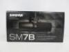 Shure Legendary Vocal Microphone, Model SM7B. Comes in Original Box. - 7