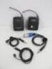 Sennheiser EW100G3/EW100G2 Bodypack Kit to Include: 1 x Sennheiser EK100 Receiver, 1 x Sennheiser SK100 Transmitter, Frequency 606-648mhz, 1 x Microphone & Leads (As Viewed/Pictured). - 2
