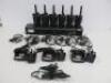 Motorola XT460 6 Pack Two Way Radio Set to Include: 6 x XT460 Radios, 1 x 6 Way Charger, 3 x Rapid Charger & 6 x Earpiece with In Line Mic. - 2