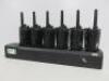 Motorola XT460 6 Pack Two Way Radio Set to Include: 6 x XT460 Radios, 1 x 6 Way Charger, 3 x Rapid Charger & 6 x Earpiece with In Line Mic. - 5