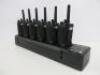 Motorola XT460 6 Pack Two Way Radio Set to Include: 6 x XT460 Radios, 1 x 6 Way Charger, 3 x Rapid Charger & 6 x Earpiece with In Line Mic. - 7