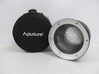 Aputure 2X Glass Fresnel Lens and Comes with Aputure Carry Case.