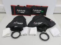 Pair of Aputure LS60 Saltbox.