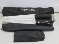 Pair of Aputure Lantern Soft Boxes with Carry Cases.