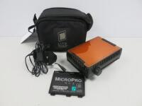 Litepanels Micropro for Small DV Camcorders. Comes with Power Supply & Soft Carry Case.