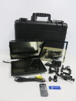 Portaprompt 465 Personal Prompting Device. Comes with 10" Microprompt Prompter, 1 x Power Supply, Mounting Clamps. Comes with Rigging Guide & Plastic Carry Case.