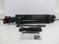 Sachtler FSB8 Fluid Head with Handle and Sachtler Video Tripod Legs. Comes with Sachtler Carry Bag.