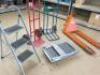 Assorted Warehouse Equipment to Include: 2000kg Pallet Truck, 2 x Sack Barrows, Folding Platform Trolley & Step Ladder. - 3