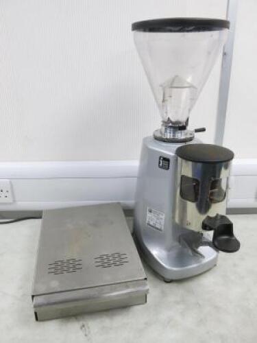 Mazzer Luigi Coffee Grinder, Model Jolly Timer, S/N 2114520 with S/S Knock Box.