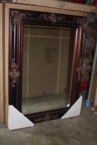 3 x Boxed - 24 x 60" Mirror with Black & Bronze Effect Ornate Frame (2000BG/GFM)