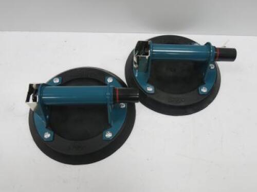 Pair of CRL 8" Pump Action Vacuum Lifter, Model S7950. Comes in Carry Cases.