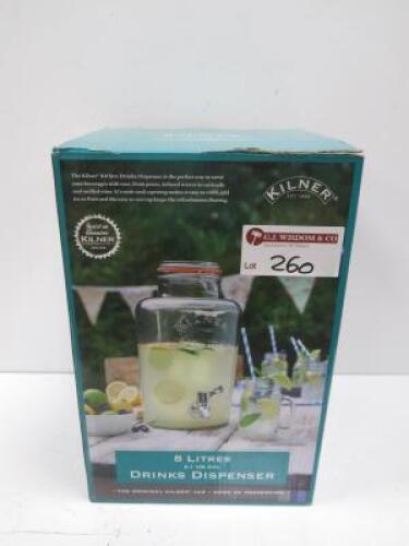 Boxed/New Kilner 8Litre Drinks Dispenser.