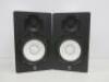 Pair of Yamaha HS50M Powered Studio Monitor Speakers. Comes with 2 x Stands, 2 x Power Supplies & 2 Audio Cables. - 3