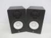 Pair of Yamaha HS50M Powered Studio Monitor Speakers. Comes with 2 x Stands, 2 x Power Supplies & 2 Audio Cables. - 4