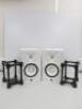 Pair of Yamaha HS7 Powered Speaker System in White. Comes with 2 x Stands. - 3