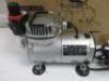 Display4top Mini Portable 1/5 HP Multi Purpose Pro Airbrush Compressor. Comes with 2 New & 1 Used Airbrushes. - 2