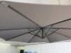 Kettler 3.0m Wind Up Parasol in Grey (Ex-Display). NOTE: No base. - 3