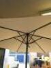 Pagoda 2.5m Push Up Parasol in Beige (Ex-Display). NOTE: Requires retaining pin. - 2