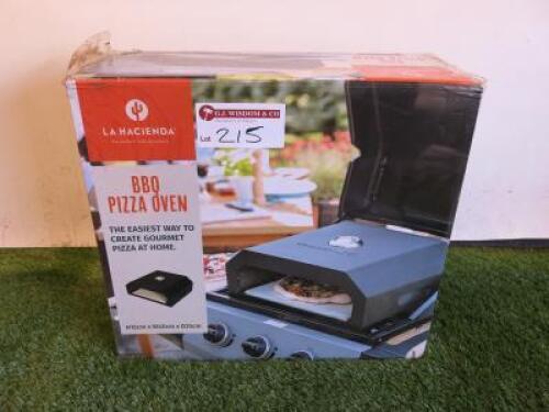 La Hecienda BBQ Pizza Oven (Boxed), RRP £109.99. Size 15cm x W40 x D35cm.