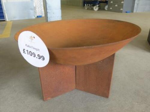 La Hecienda Kala Firepit (Ex-Display), RRP £109.99. Size H38 x Dia56cm.