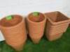 35 x Terracotta Stewart Essentials & Balconniere Plant Pots to Include: 15 x 39cm, 14 x 33cm & 6 x Self Watering 40cm x 40cm x 40cm. - 2