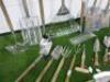 18 x Spear & Jackson Wood Handle Garden Tools to Include: Leaf Rake, Rake, Fork, 2 x Spades, Hoe, Edger & 11 x Handtools. - 4