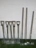 8 x Spear & Jackson Wood Handle Garden Tools to Include: Rake, 5 x Forks & 2 x Hoes. - 2