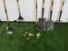 9 x Spear & Jackson Elements Carbon & Wooden Handle Garden Tools to Include: Leaf Rake, 2 x Spades, Fork, Hoe, Cultivator, Hand Fork, Dandelion Weeder & Spike. - 2