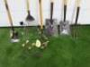 9 x Spear & Jackson Elements Carbon & Wooden Handle Garden Tools to Include: Leaf Rake, 2 x Spades, Fork, Hoe, Cultivator, 2 x Hand Forks & Dandelion Weeder. - 2