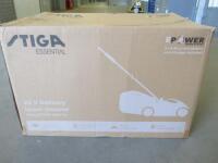 Stiga Collector 140e Lawn Mower (Boxed), RRP £283.00.