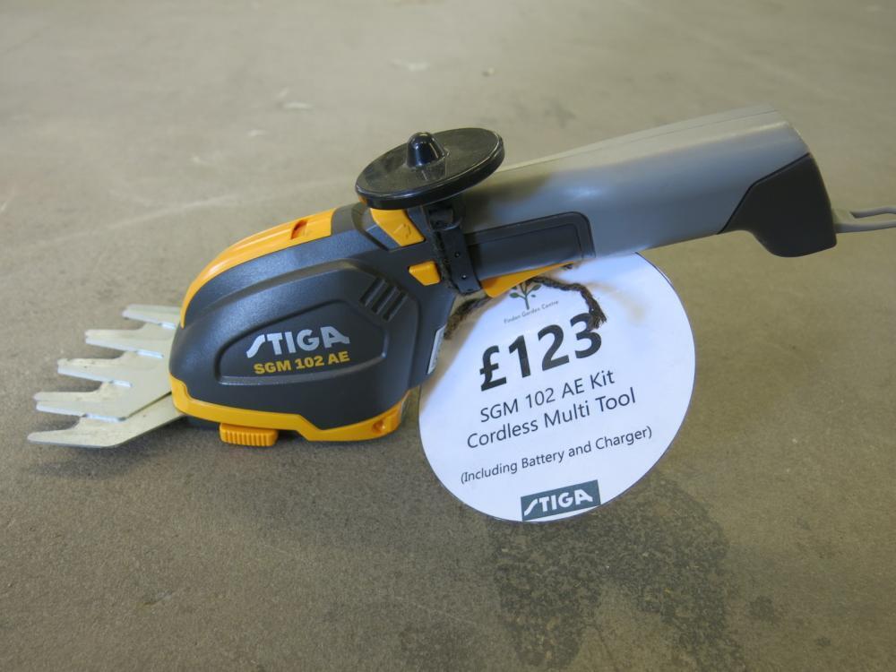 Stiga SGM 102 AE Cordless Multi Tool (Ex-Display), RRP £123.00. NOTE ...