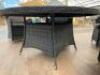 Boxed Glendale Vouvant Round Grey Rattan Table with Lazy Suzzanne. Size Dia 150cm. - 3