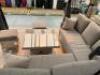 Glendale Cannes 5 Piece Corner Set in Mocha Rattan with Cushions. Height Adjustable Table/Coffee Table 90 x 90cm. RRP £1999.00. - 4