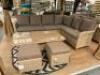 Glendale Toulouse 7 Piece Corner Set in Mocha Rattan with Cushions. Height Adjustable Table/Coffee Table. RRP £2199.00. - 2