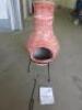 La Hacienda Large Copper Banded Chimenea (Boxed).