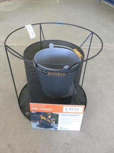 La Hecienda Kora Fire Basket (Ex-Display). Size H40 x Dia44cm.