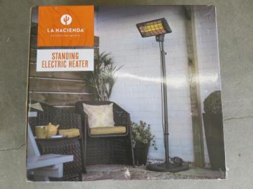 La Hecienda Standing Electric Heater (Boxed). Size H157-202 x W50 x D19cm.