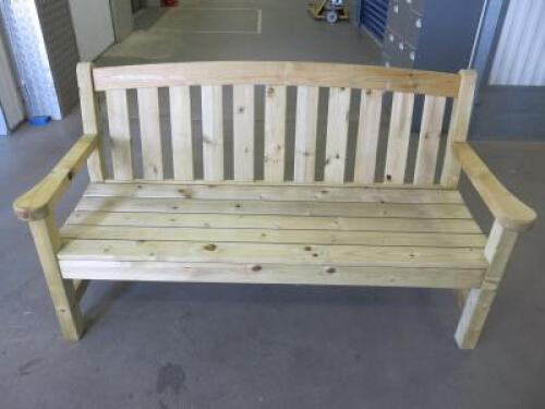 Woodshaw Emsworth 3 Seater Bench (Self Assembly), RRP &pound;349.99. Size W163cm.