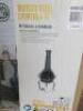 La Hacienda Murcia Steel Chimenea XL (Boxed). Size H136 x Dia48cm. - 2