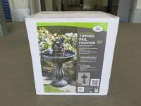 Smart Solar Tipping Pail Water Garden Fountain (Boxed).