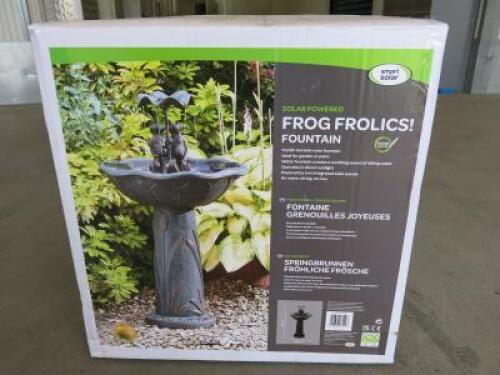 Smart Solar Frog Frolics Water Garden Fountain (Boxed).