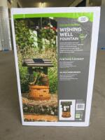 Smart Solar Wishing Well Water Garden Fountain (Boxed).