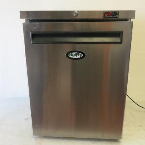 Foster Stainless Steel Undercounter Single Door Fridge, Model HR150-A, S/N E5440020