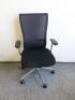 Kokuyo Swivel Office Chair in Black with Mesh Back. - 3